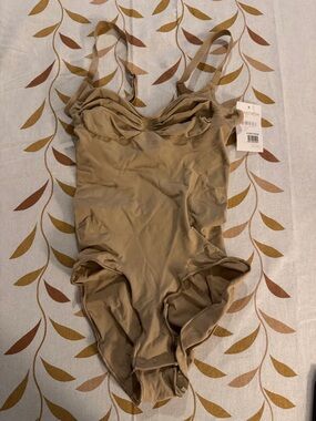 Nordstrom Tan Shapewear Bodysuit with Adjustable Straps
